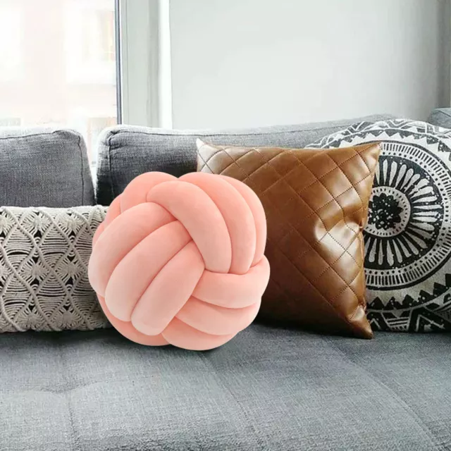 20cm Knotted Ball Pillow Soft Knot Cushion North Europe Style Home Sofa Décor 2