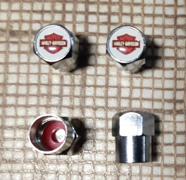 4 Tappi Valvole Harley Davidson Bar & Shield