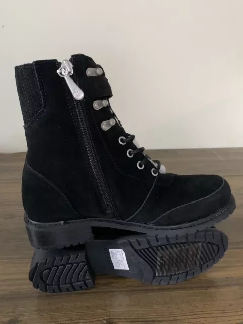 EMU Australia Waldron Boots Waterproof Black Merino Wool Women Size 7