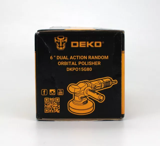 DEKO 6" Dual Action Random Orbital Polisher 3