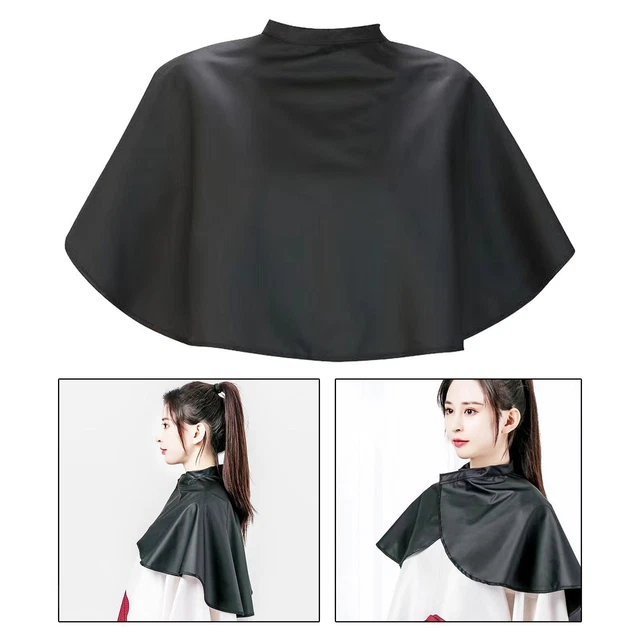 Cape De Coiffeur Courte Noire – Imperméable, Pour Déguisement, Carnaval, Fête à Thème – Homme Et Femme