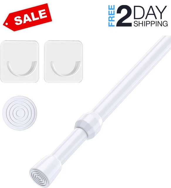 1pcs Tension Curtain Rod Spring Tension Rod Short Curtian Rods No Drillin