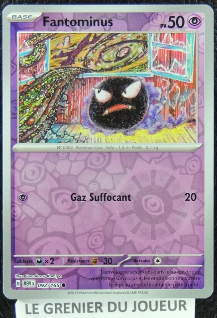 Pokemon Card Fantominus 092/165 REVERSE SCARLET & PURPLE MEW 151 NEW FR