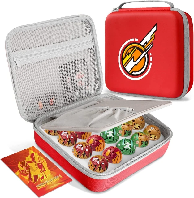 Estuche de almacenamiento organizador de juguete Douper compatible con Bakugan Evolutions, Geogan y