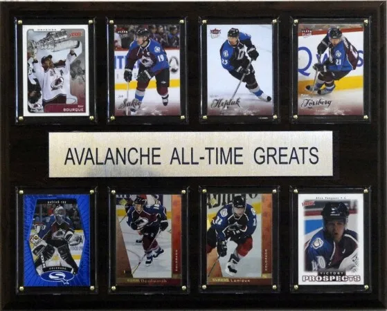 C & I Collectables 1215ATGAVA NHL Colorado Avalanche All-Time Greats Plaque