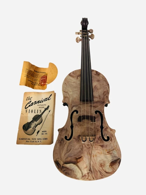 VINTAGE CARNIVAL AUTHENTIC Model Violin No 175 Toy Musical