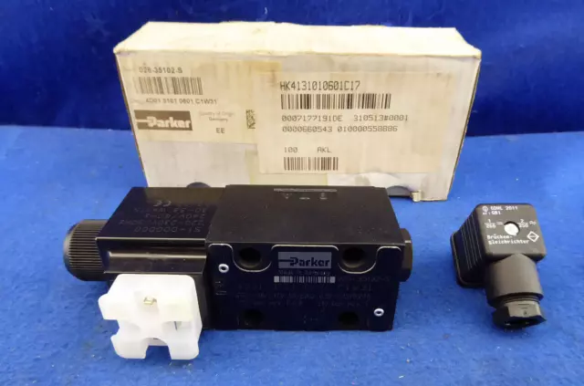 "NUOVO" Valvola idraulica Parker 4D01 3101 0601 C1W31 026-35102-S 4D0131010601C1W31