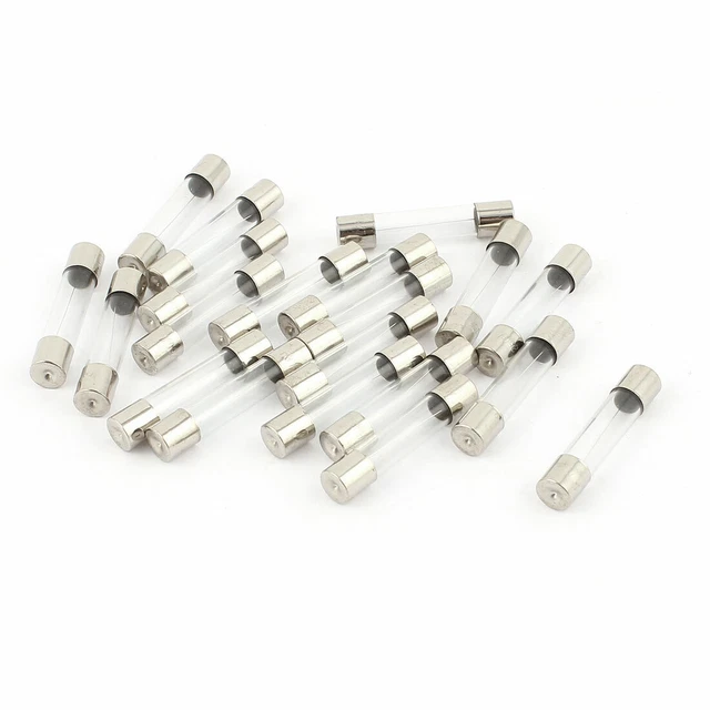 20Pcs Fusible Tube Verre 3.15A 250V Agit Rapidement Bas Puissance Coupure 6X30mm