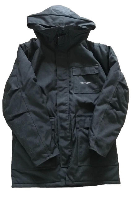 JACKET CARHARTT HOODED Astra Coach Jacket Tundra Black Size L 51.36 PicClick UK