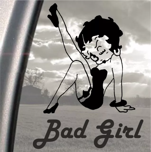 Betty Boop Bad Girl, Car, Van, Laptop, iPad, Wall, Glass, vinyl sticker decal