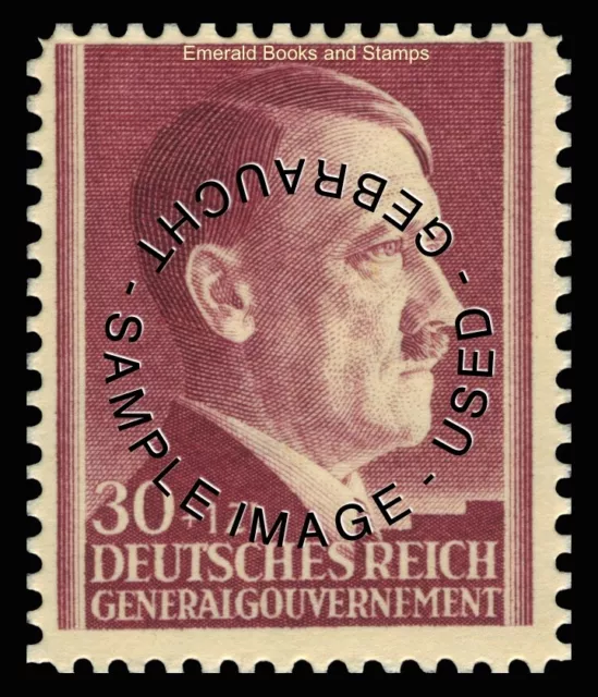 EBS Generalgouvernement 1942 - Occupied Poland - 53rd Birthday Michel 89-91 Used 2