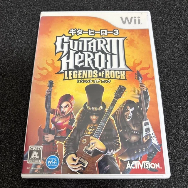 Jeu Wii Guitar Hero Iii: Legends Of Rock Guitare