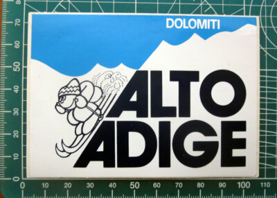 Alto Adige Dolomiti Sticker Adesivo  VINTAGE NEW ORIGINAL 