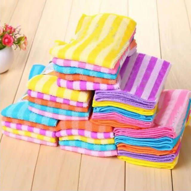 5 pz accessori bagno straccio per piatti quadrati lavabili piccoli