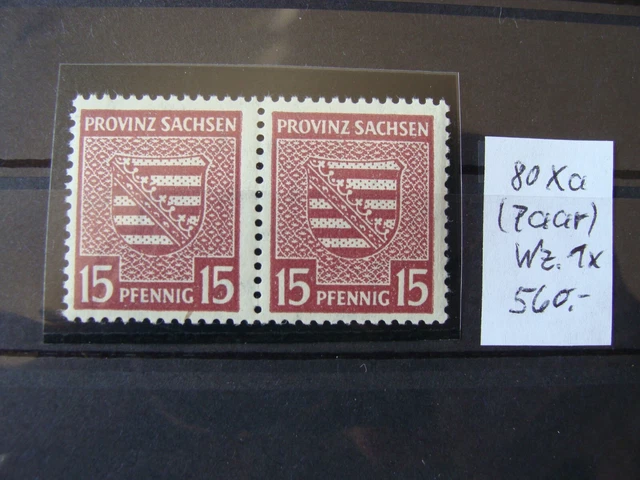 SBZ PROVINZ SACHSEN @ Paar Mi. 80 X a postfrisch 560,-