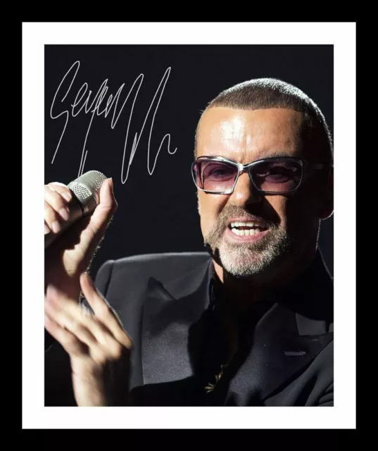 George Michael Autograph Signed Photo Print