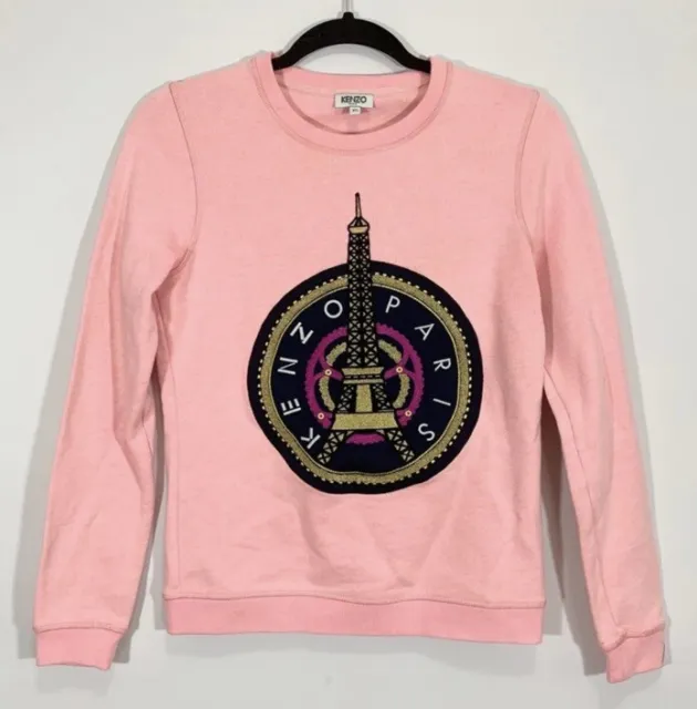 KENZO Eiffel Tower Sweatshirt Pink Small