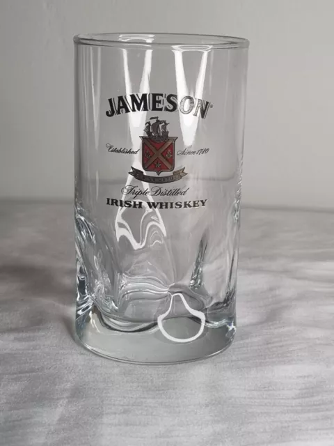 Jameson Irish Whiskey Pinched Tumbler Glass