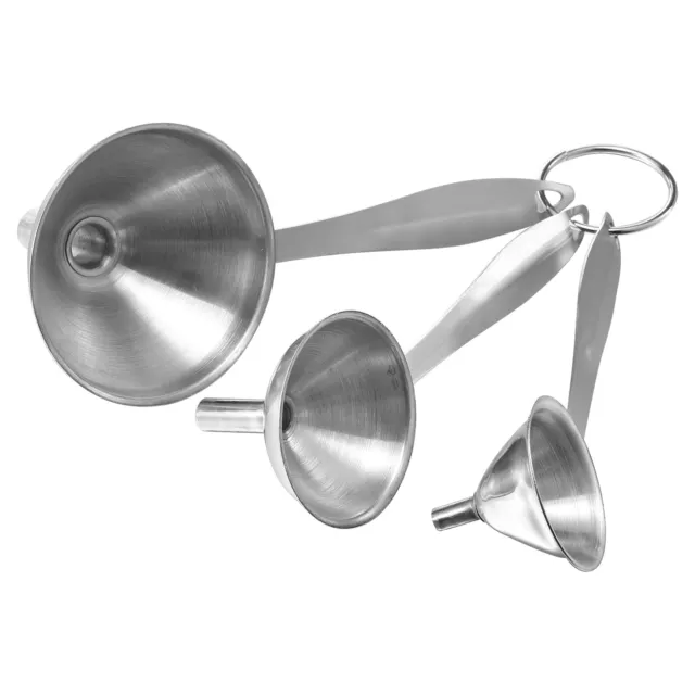 3 in 1 Imbuto per Riempire Bottiglie,Set Piccoli Imbuti Cucina Acciaio Inox