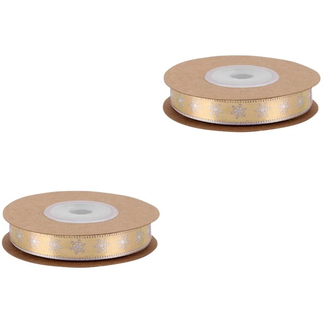 2x Weihnachten Satin Band Hochzeit Handwerk Band Weihnachten Baum Bögen