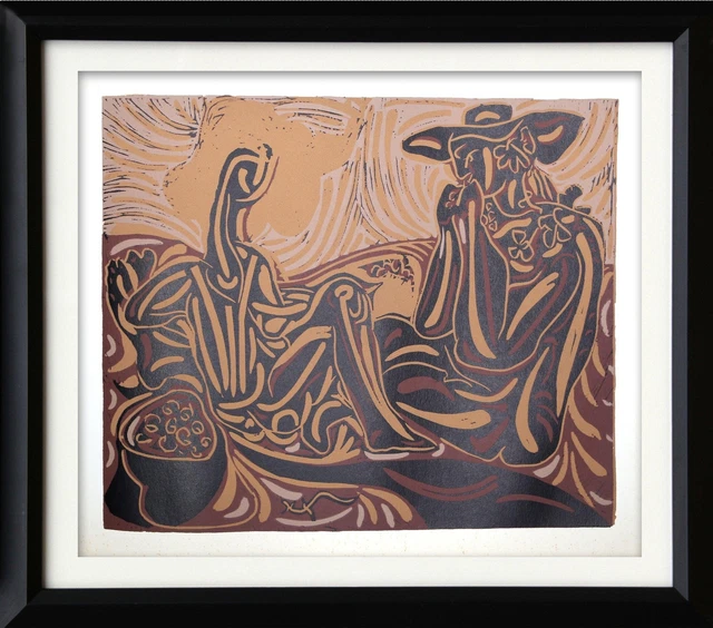 Pablo Picasso, Les Vendangeurs (34 ), Linograbado
