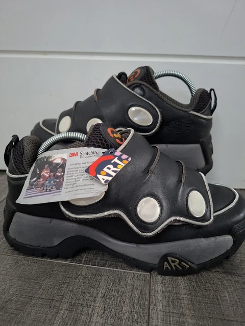 RARE The Art Company Platform Chunky Trainers Shoes Black Y2K Retro Size 7.5