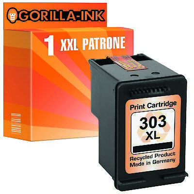 Druckerpatrone Tintenpatrone 1x Black für HP 303 XL HP303XL HP303 XL HP 303XL