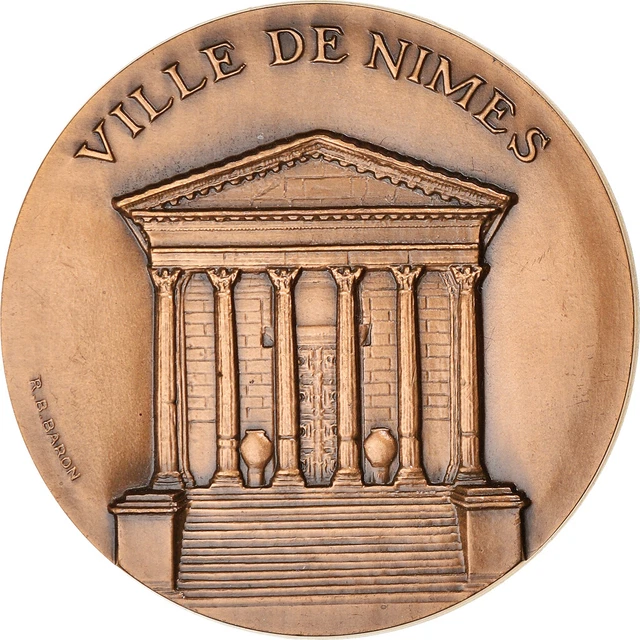 Médaille – Ville De Miramas – Locomotive – Or Plaqué – XXe Siècle
