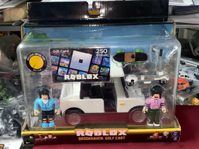  Roblox Celebrity Collection - Brookhaven: Golf Cart Deluxe  Vehicle [Includes Exclusive Virtual Item] : Toys & Games