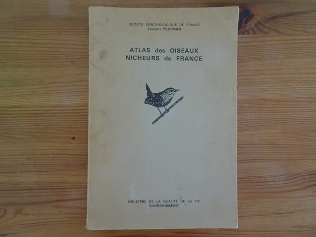 ATLAS DES OISEAUX NICHEURS DE FRANCE de 1970 à 1975 EUR 19,20 - PicClick FR