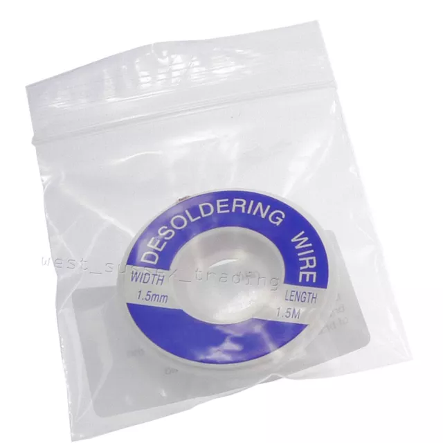 1.5mm Desolder Braid Solder Wick Desoldering Mop Sucker Fluxed Remover Wire