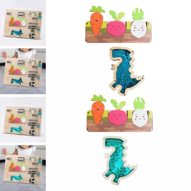 2 Stück Montessori Busy Board DIY Material zum Herausziehen von Karotten für