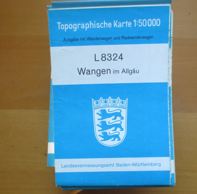 r1-1) Topographische Karte 1 : 50000   Wangen im Allgäu   L 8324