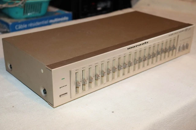 MARANTZ EQ-20 VINTAGE ÉQUALISEUR GRAPHIQUE CHAMPAGNE Gold STÉRÉO 2 x 10 BANDE EUR 170,00