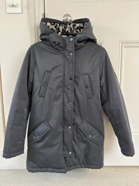 BONPOINT  grigio leopardato Parkas taglia 12-14 anni