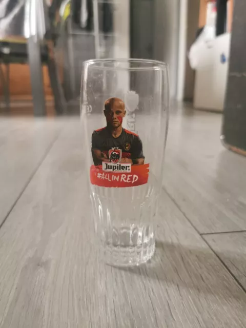 Verres à bière de collection jupiler euro 2016 all in red VINCENT KOMPANY BELGIQ