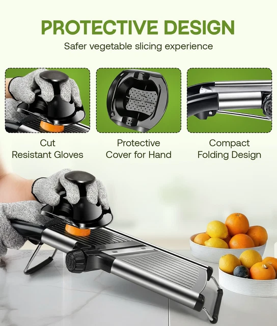 NEW PROFESSIONAL MANDOLIN Slicer Vegetable Cutter Food Fruit Chopper ...