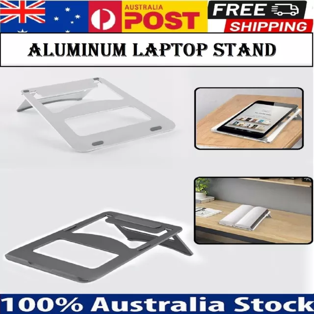 Aluminum Laptop Stand Portable Foldable Adjustable Universal Desk Tablet Holder