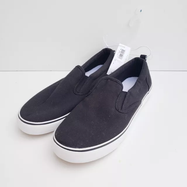 Old Navy Shoes Youth 5 Black Jack Jas Slip On Casual Sneakers 520704-01 Black