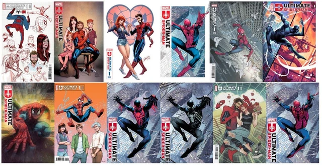 Ultimate Spider-Man # 1 (Marvel,Presell)  Lot Of 11 Main & Variant Covers & 1:10