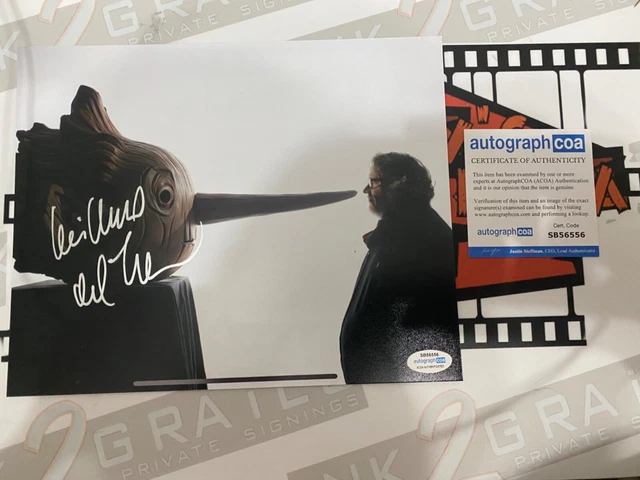 GUILLERMO DEL TORO signed photo PINOCCHIO director  8x10 ACOA