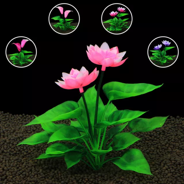 Simulated  Water Weeds Flower Plant Tank Decor Calla Lily for Aquarium Ornament