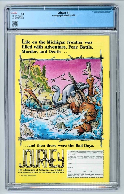 Critters #1 - CGC 9.8, Usagi Yojimbo Appearance 2