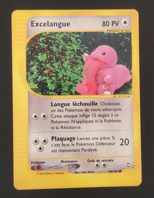 Carte Pokémon COMMUNE Excelangue 90/147 Aquapolis FR Wizards - neuf