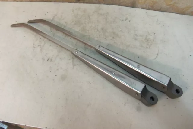 2 Nos 16" Chrome Wiper Arms Classic Austin Morris Bedford Aec Foden Van Truck