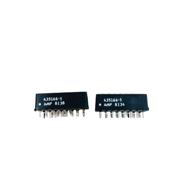 2 pcs TE Connectivity AMP 435166-5 DIP Rocker Switch SPST 8 Position 16 Pin