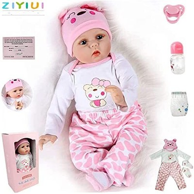 Ziyiui Realiste Bebe Reborn Fille Reborn Poupee Bebe Vinyle De Silicone Souple 2 Eur 101 49 Picclick Fr