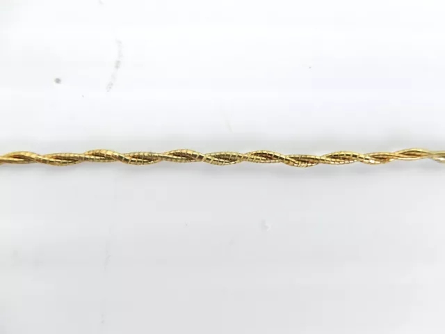 Unused Antique-Vintage French Gold Metallic Twist Thread -Trim. 24 Yds +   T-175