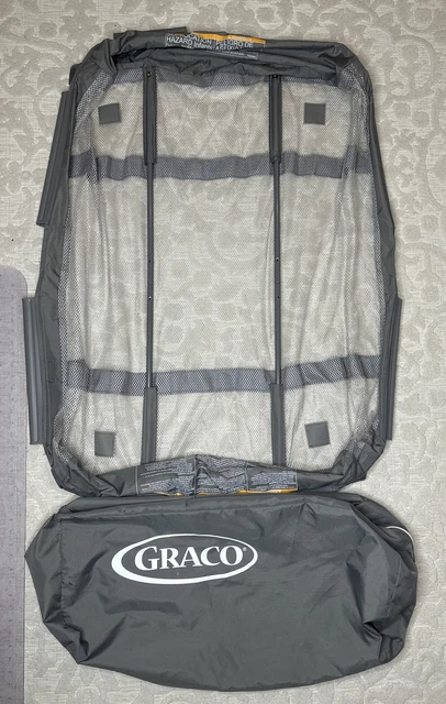 Graco Pack N Play Playpen Clip On Mesh Bassinet Insert & Poles Ships FREE