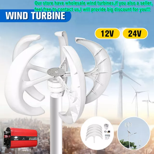 Regolatore di carica orizzontale generatore a turbina eolica 600/800W DC12/24V
